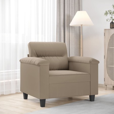 vidaXL Sessel Taupe 60 cm Mikrofasergewebe