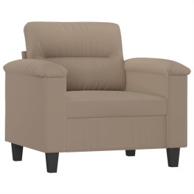 vidaXL Sessel Taupe 60 cm Mikrofasergewebe