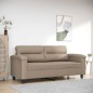 vidaXL 2-Sitzer-Sofa Taupe 140 cm Mikrofasergewebe vidaXL 2-Sitzer-Sofa Taupe 140 cm Mikrofasergewebe