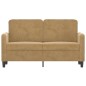 vidaXL 2-Sitzer-Sofa Braun 120 cm Samt vidaXL 2-Sitzer-Sofa Braun 120 cm Samt