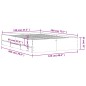 vidaXL Bettgestell mit Schubladen Braun Eichen-Optik 120x200 cm vidaXL Bettgestell mit Schubladen Braun Eichen-Optik 120x200 cm
