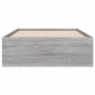 vidaXL Bettgestell mit Schubladen Grau Sonoma 100x200 cm Holzwerkstoff vidaXL Bettgestell mit Schubladen Grau Sonoma 100x200 cm Holzwerkstoff