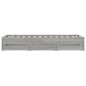 vidaXL Bettgestell mit Schubladen Grau Sonoma 100x200 cm Holzwerkstoff vidaXL Bettgestell mit Schubladen Grau Sonoma 100x200 cm Holzwerkstoff
