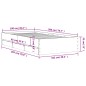 vidaXL Bettgestell mit Schubladen Grau Sonoma 100x200 cm Holzwerkstoff vidaXL Bettgestell mit Schubladen Grau Sonoma 100x200 cm Holzwerkstoff