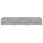 vidaXL Bettgestell mit Schubladen Betongrau 100x200 cm Holzwerkstoff vidaXL Bettgestell mit Schubladen Betongrau 100x200 cm Holzwerkstoff