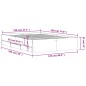 vidaXL Bettgestell mit Schubladen Weiß 120x190 cm Holzwerkstoff