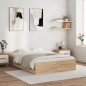 vidaXL Bettgestell mit Schubladen Sonoma-Eiche 120x190cm Holzwerkstoff vidaXL Bettgestell mit Schubladen Sonoma-Eiche 120x190cm Holzwerkstoff