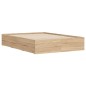 vidaXL Bettgestell mit Schubladen Sonoma-Eiche 120x190cm Holzwerkstoff vidaXL Bettgestell mit Schubladen Sonoma-Eiche 120x190cm Holzwerkstoff