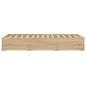 vidaXL Bettgestell mit Schubladen Sonoma-Eiche 120x190cm Holzwerkstoff vidaXL Bettgestell mit Schubladen Sonoma-Eiche 120x190cm Holzwerkstoff