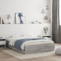 vidaXL Bettgestell mit Schubladen Grau Sonoma 120x190 cm Holzwerkstoff vidaXL Bettgestell mit Schubladen Grau Sonoma 120x190 cm Holzwerkstoff