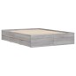 vidaXL Bettgestell mit Schubladen Grau Sonoma 120x190 cm Holzwerkstoff vidaXL Bettgestell mit Schubladen Grau Sonoma 120x190 cm Holzwerkstoff
