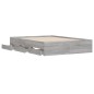 vidaXL Bettgestell mit Schubladen Grau Sonoma 120x190 cm Holzwerkstoff vidaXL Bettgestell mit Schubladen Grau Sonoma 120x190 cm Holzwerkstoff
