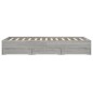 vidaXL Bettgestell mit Schubladen Grau Sonoma 120x190 cm Holzwerkstoff vidaXL Bettgestell mit Schubladen Grau Sonoma 120x190 cm Holzwerkstoff
