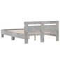 vidaXL Bettgestell mit Kopfteil Betongrau 120x190 cm Holzwerkstoff vidaXL Bettgestell mit Kopfteil Betongrau 120x190 cm Holzwerkstoff