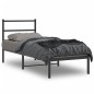 vidaXL Bettgestell mit Kopfteil Metall Schwarz 75x190 cm vidaXL Bettgestell mit Kopfteil Metall Schwarz 75x190 cm