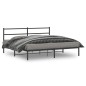 vidaXL Bettgestell mit Kopfteil Metall Schwarz 180x200 cm vidaXL Bettgestell mit Kopfteil Metall Schwarz 180x200 cm