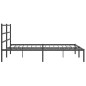 vidaXL Bettgestell mit Kopfteil Metall Schwarz 180x200 cm vidaXL Bettgestell mit Kopfteil Metall Schwarz 180x200 cm