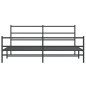vidaXL Bettgestell mit Kopf- und Fußteil Metall Schwarz 183x213 cm vidaXL Bettgestell mit Kopf- und Fußteil Metall Schwarz 183x213 cm