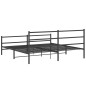 vidaXL Bettgestell mit Kopf- und Fußteil Metall Schwarz 183x213 cm vidaXL Bettgestell mit Kopf- und Fußteil Metall Schwarz 183x213 cm