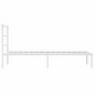 vidaXL Bettgestell mit Kopfteil Metall Weiß 90x200 cm vidaXL Bettgestell mit Kopfteil Metall Weiß 90x200 cm