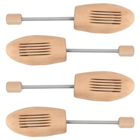 vidaXL Schuhspanner 2 Paar 35-38 Massivholz Lotus