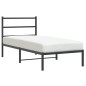 vidaXL Bettgestell mit Kopfteil Metall Schwarz 90x190 cm vidaXL Bettgestell mit Kopfteil Metall Schwarz 90x190 cm