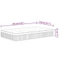 vidaXL Matratze Taschenfederkern Mittelfest 140x190 cm vidaXL Matratze Taschenfederkern Mittelfest 140x190 cm