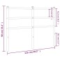 vidaXL Kopfteil Metall Weiß 120 cm vidaXL Kopfteil Metall Weiß 120 cm