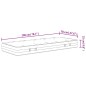 vidaXL Matratze Taschenfederkern Mittelfest 70x200 cm vidaXL Matratze Taschenfederkern Mittelfest 70x200 cm