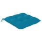 vidaXL Gartenstühle mit Hellblauen Kissen 3 Stk. Massivholz Teak vidaXL Gartenstühle mit Hellblauen Kissen 3 Stk. Massivholz Teak