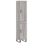 vidaXL Highboard Grau Sonoma 34,5x34x180 cm Holzwerkstoff vidaXL Highboard Grau Sonoma 34,5x34x180 cm Holzwerkstoff