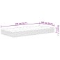 vidaXL Matratze Bonnell-Federkern Mittel 100x200 cm vidaXL Matratze Bonnell-Federkern Mittel 100x200 cm