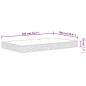 vidaXL Matratze Bonnell-Federkern Mittel 100x200 cm vidaXL Matratze Bonnell-Federkern Mittel 100x200 cm