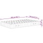 vidaXL Matratze Taschenfederkern Mittelfest 120x200 cm vidaXL Matratze Taschenfederkern Mittelfest 120x200 cm