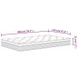 vidaXL Matratze Taschenfederkern Medium Plus 120x200 cm vidaXL Matratze Taschenfederkern Medium Plus 120x200 cm