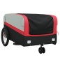 vidaXL Fahrradanhänger Schwarz und Rot 45 kg Eisen vidaXL Fahrradanhänger Schwarz und Rot 45 kg Eisen