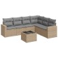 vidaXL 7-tlg. Garten-Sofagarnitur mit Kissen Beige Poly Rattan vidaXL 7-tlg. Garten-Sofagarnitur mit Kissen Beige Poly Rattan