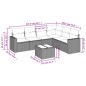 vidaXL 7-tlg. Garten-Sofagarnitur mit Kissen Beige Poly Rattan vidaXL 7-tlg. Garten-Sofagarnitur mit Kissen Beige Poly Rattan
