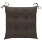 Gartenstühle mit Taupe Kissen 3 Stk. Massivholz Teak Gartenstühle mit Taupe Kissen 3 Stk. Massivholz Teak