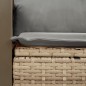 vidaXL Gartensofa mit Kissen 2-Sitzer Beige Poly Rattan vidaXL Gartensofa mit Kissen 2-Sitzer Beige Poly Rattan