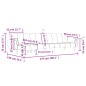 vidaXL Schlafsofa in L-Form Hellgrau 275x140x70 cm Samt vidaXL Schlafsofa in L-Form Hellgrau 275x140x70 cm Samt