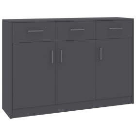 vidaXL Sideboard Grau 110x30x75 cm Holzwerkstoff