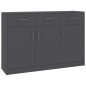 vidaXL Sideboard Grau 110x30x75 cm Holzwerkstoff vidaXL Sideboard Grau 110x30x75 cm Holzwerkstoff