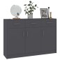 vidaXL Sideboard Grau 110x30x75 cm Holzwerkstoff vidaXL Sideboard Grau 110x30x75 cm Holzwerkstoff
