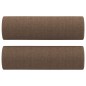 vidaXL 2-Sitzer-Sofa mit Zierkissen Braun 120 cm Stoff vidaXL 2-Sitzer-Sofa mit Zierkissen Braun 120 cm Stoff