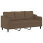 vidaXL 3-Sitzer-Sofa mit Zierkissen Braun 180 cm Stoff vidaXL 3-Sitzer-Sofa mit Zierkissen Braun 180 cm Stoff