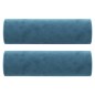 vidaXL 2-Sitzer-Sofa mit Zierkissen Blau 120 cm Samt vidaXL 2-Sitzer-Sofa mit Zierkissen Blau 120 cm Samt