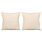 vidaXL 2-Sitzer-Sofa mit Kissen Beige 120 cm Mikrofasergewebe vidaXL 2-Sitzer-Sofa mit Kissen Beige 120 cm Mikrofasergewebe