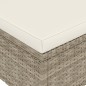 vidaXL 4-tlg. Gartenstuhl und Hocker Set Poly Rattan Grau vidaXL 4-tlg. Gartenstuhl und Hocker Set Poly Rattan Grau