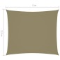 vidaXL Sonnensegel Oxford-Gewebe Rechteckig 2,5x3 m Beige vidaXL Sonnensegel Oxford-Gewebe Rechteckig 2,5x3 m Beige